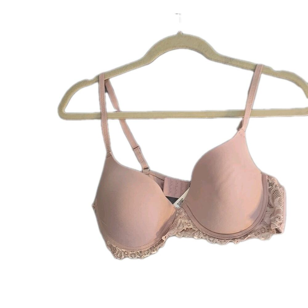 Laura Ashley Pink Full Coverage Lightly Lined Underwire T-Shirt Bra Size 36C